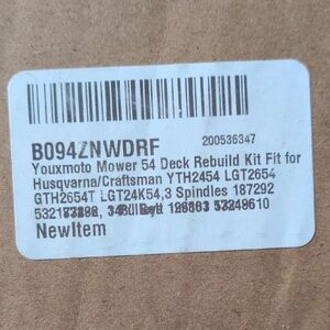 Youxmoto Mower Deck Rebuild Kit